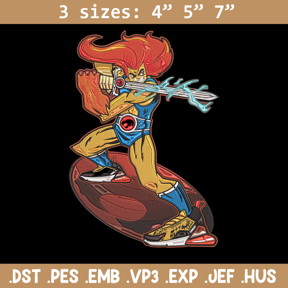 Lion O Embroidery Design, ThunderCats Embroidery, Embroidery File, Anime Embroidery, Anime shirt, Digital download.jpg