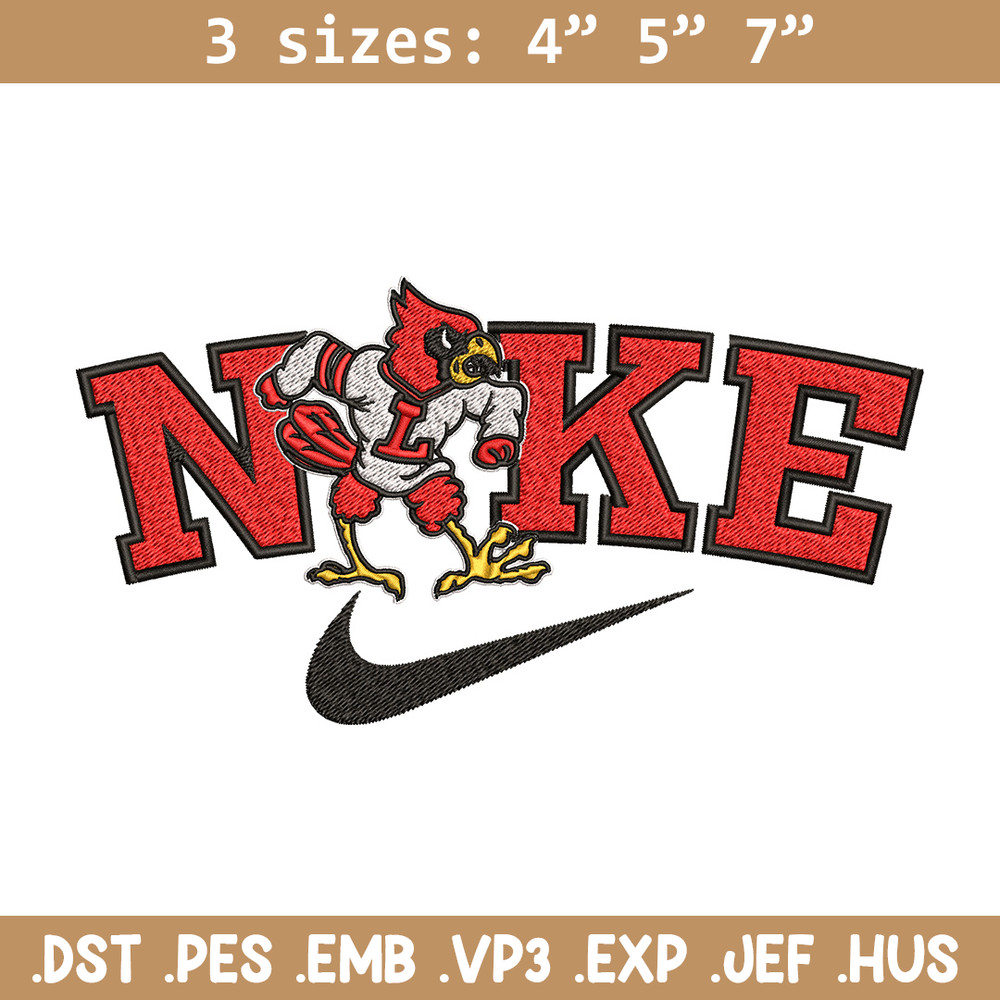 Louisville Cardinals embroidery design, Nike embroidery, Nike design, Embroidery file,Embroidery shirt, Digital download.jpg