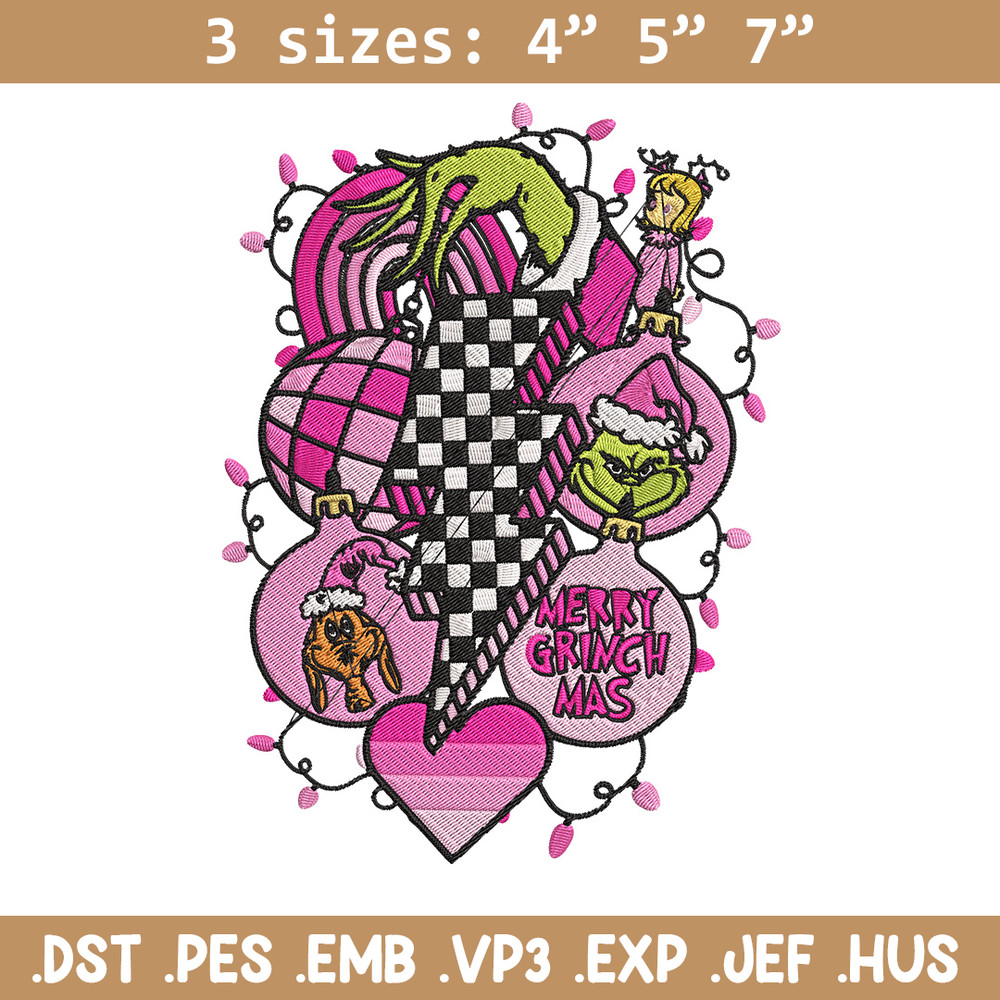 Merry grinchmas Embroidery Design, Grinch Embroidery, Embroidery File, Chrismas Embroidery, Anime shirt,Digital download.jpg