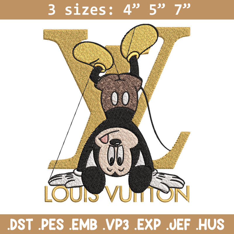 Mickey logo lv Embroidery Design, Lv Embroidery, Embroidery File, Disney Embroidery, Logo shirt, Digital download.jpg
