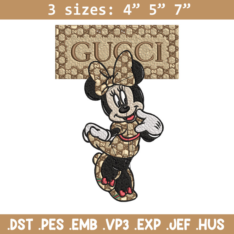 Minnie gucci Embroidery Design, Disney Embroidery, Embroidery File, Brand Embroidery, Logo shirt, Digital download.jpg