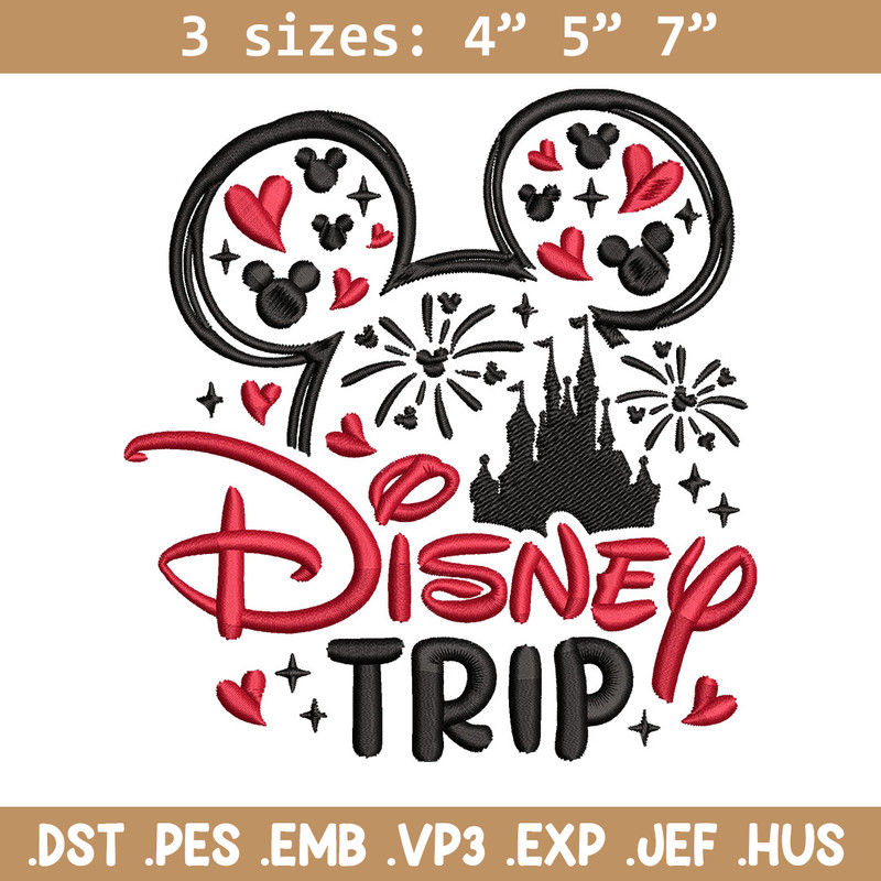 Minnie Mouse Disney Trip Embroidery Design, Disney logo Embroidery, Embroidery File, Embroidery design, Digital download.jpg