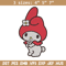My Melody Embroidery Design, Hello kitty Embroidery, Embroidery File, Anime Embroidery, Anime shirt, Digital download.jpg
