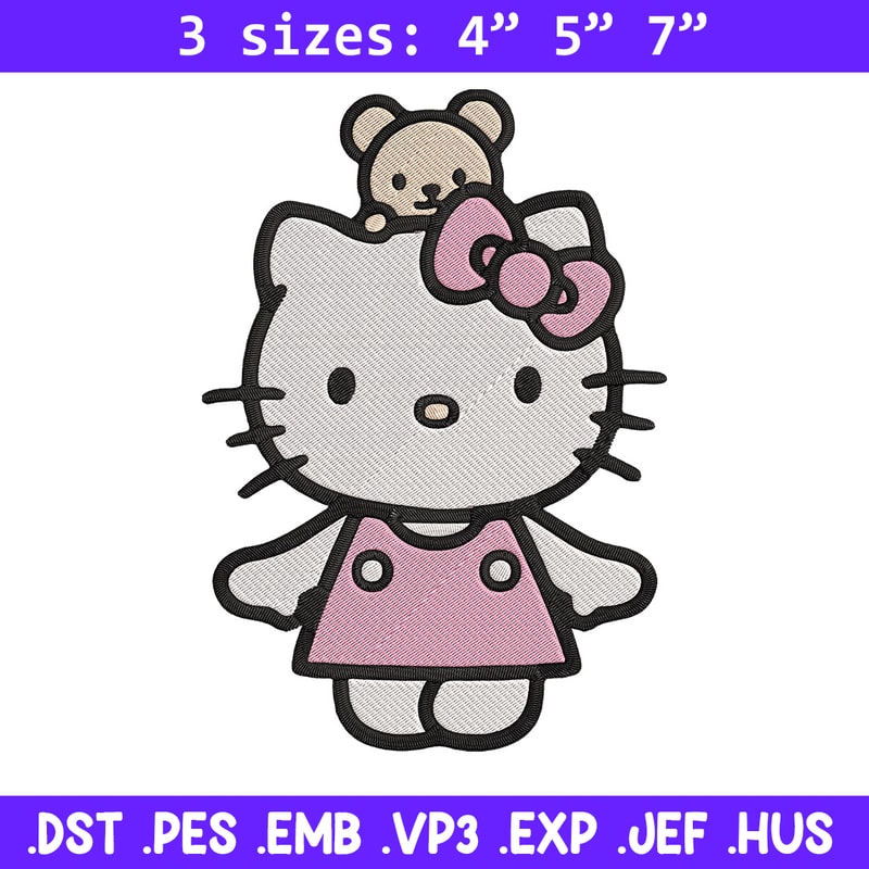 Hello kitty pink Embroidery Design, Hello kitty Embroidery, Embroidery File, Anime Embroidery, Digital download.jpg