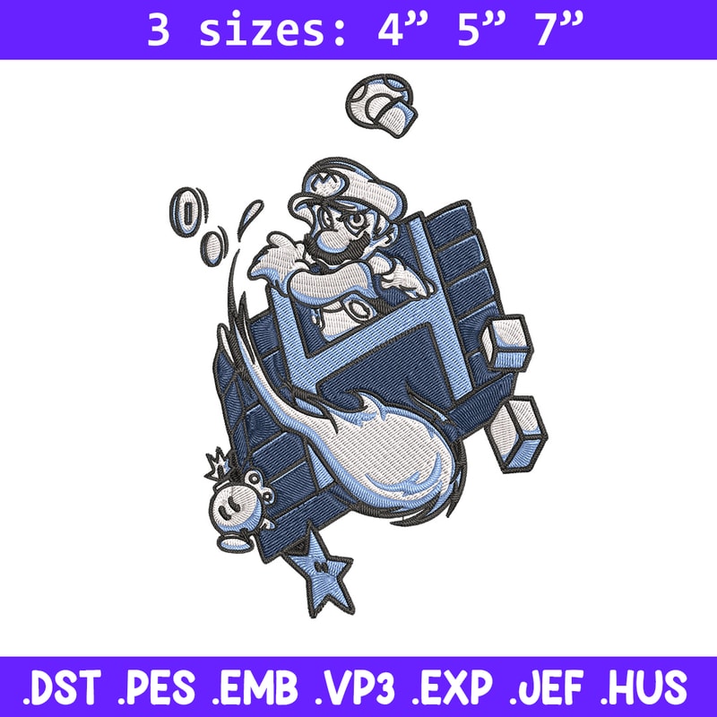 Mario poster Embroidery Design, Mario Embroidery, Embroidery File, Anime Embroidery, Anime shirt, Digital download.jpg