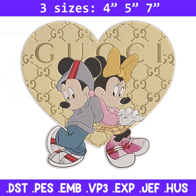 Mickey couple Embroidery Design, Mickey Embroidery, Embroidery File, Gucci Embroidery, Anime shirt, Digital download..jpg