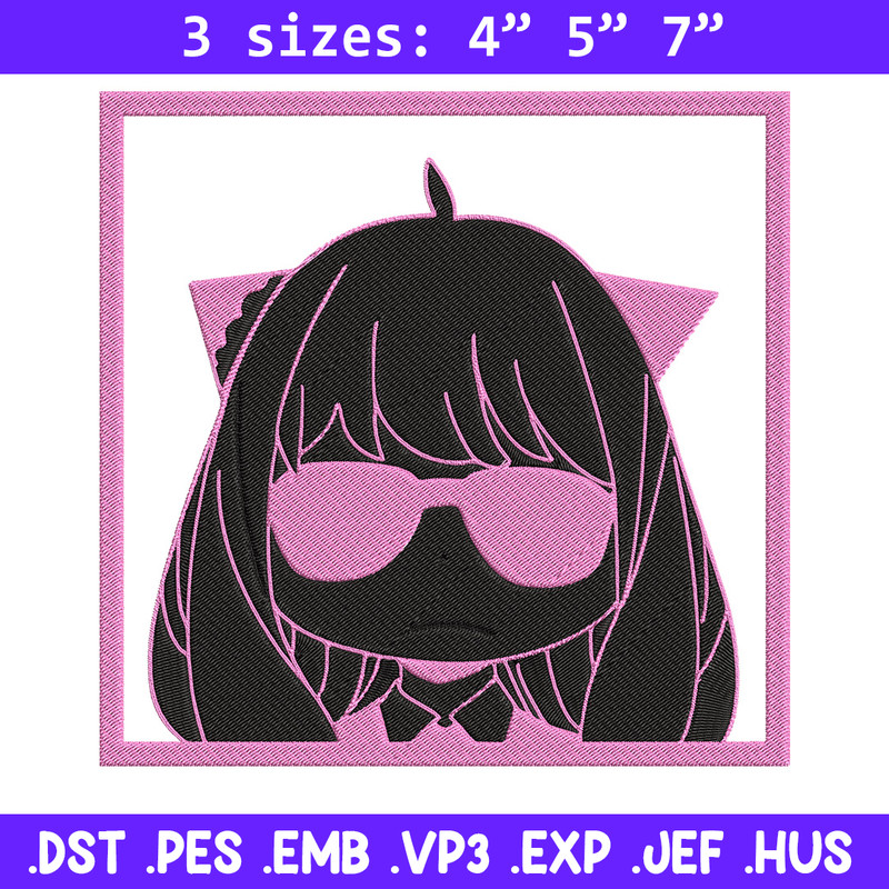 Anya box Embroidery Design, Spy x family Embroidery, Embroidery File, Anime Embroidery, Anime shirt, Digital download.jpg