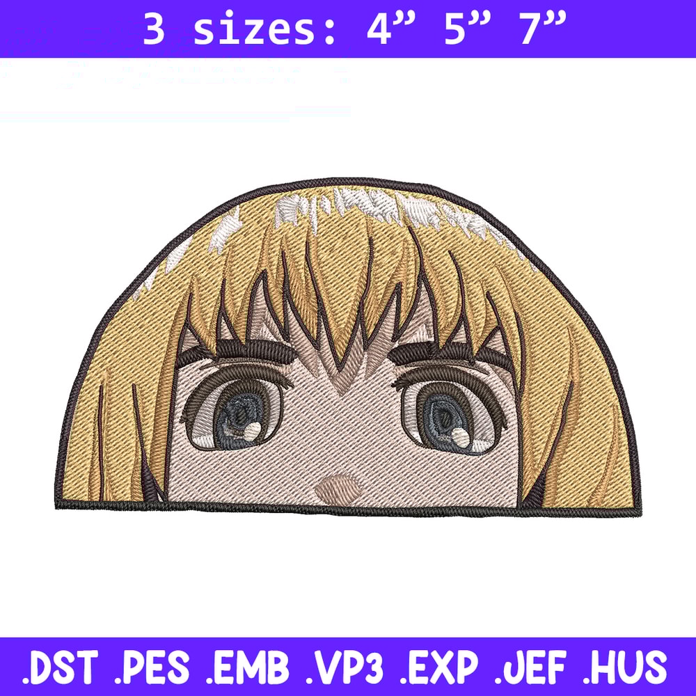 Armin Peeker Embroidery Design, Aot Embroidery, Embroidery File, Anime Embroidery, Anime shirt, Digital download.jpg