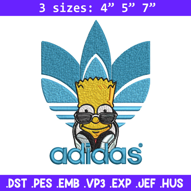 Bart simpson adidas Embroidery Design,Adidas Embroidery, Brand Embroidery, Embroidery File, Logo shirt, Digital download.jpg