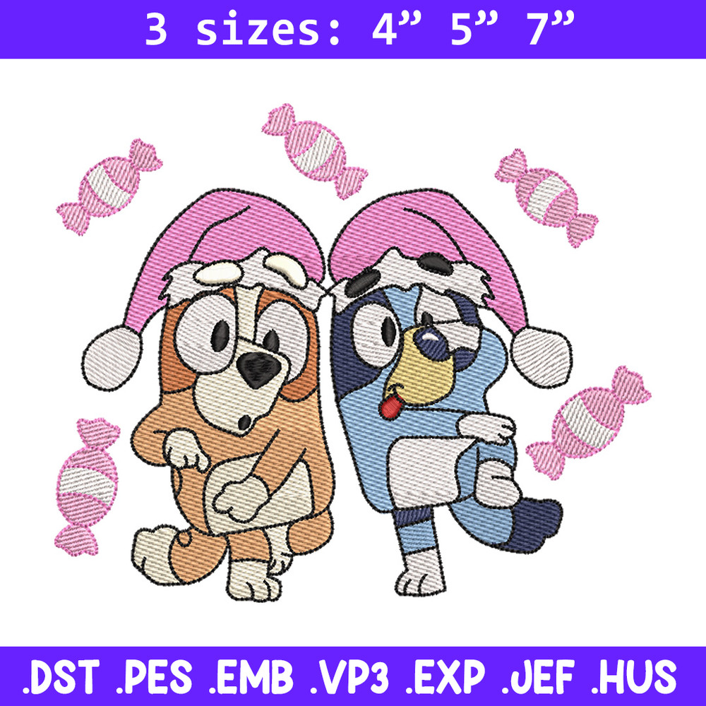 Bluey funny embroidery design, Bluey embroidery, Chrismas design, Embroidery file, Embroidery shirt, Digital download.jpg