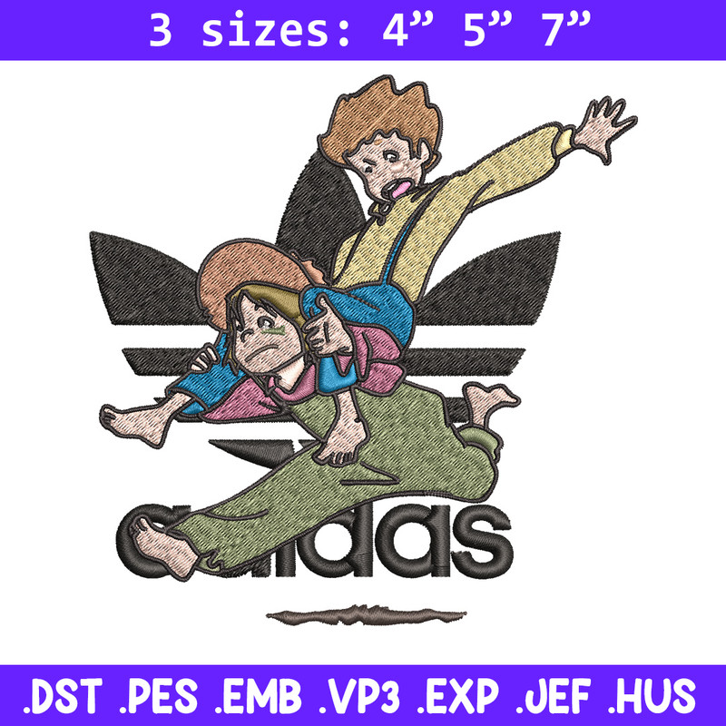 Cartoon adidas Embroidery Design, Adidas Embroidery, Embroidery File, Cartoon Embroidery, Logo shirt, Digital download.jpg