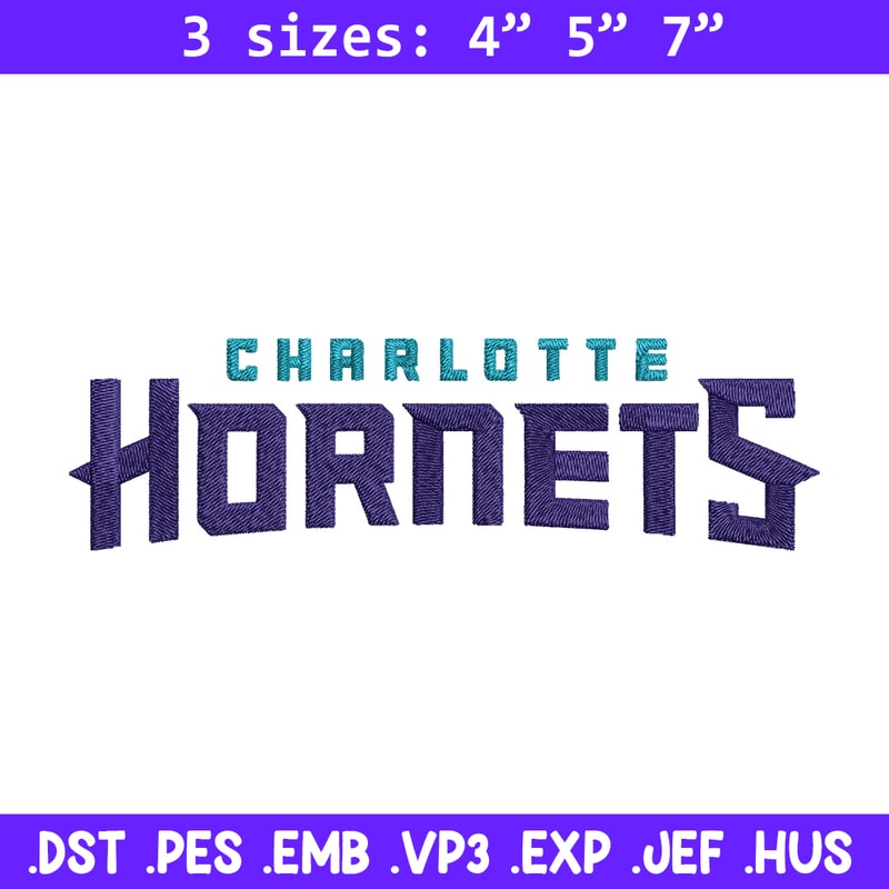 Charlotte Hornets logo embroidery design,NBA embroidery, Sport embroidery, Embroidery design,Logo sport embroidery.jpg