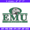 Eastern Michigan logo embroidery design, NCAA embroidery,Embroidery design, Logo sport embroidery, Sport embroidery..jpg