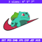 Bulbasaur x nike Embroidery Design, Pokemon Embroidery, Embroidery File, Nike Embroidery, Anime shirt, Digital download.jpg