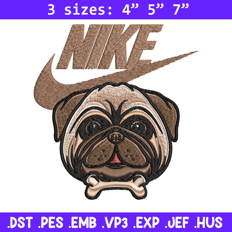 Bulldog Nike Embroidery design, Bulldog logo Embroidery, Nike design, Embroidery file, logo shirt, Instant download..jpg