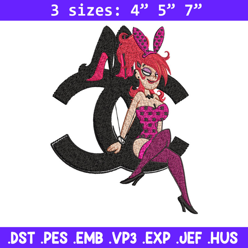 Bunny girl gucci Embroidery Design, Gucci Embroidery, Brand Embroidery, Embroidery File, Logo shirt, Digital download.jpg