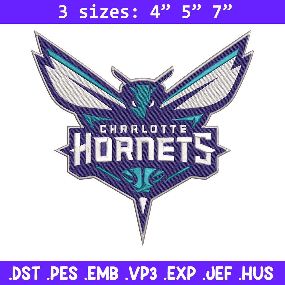 Charlotte Hornets logo embroidery design, NBA embroidery, Sport embroidery, Embroidery design,Logo sport embroidery.jpg