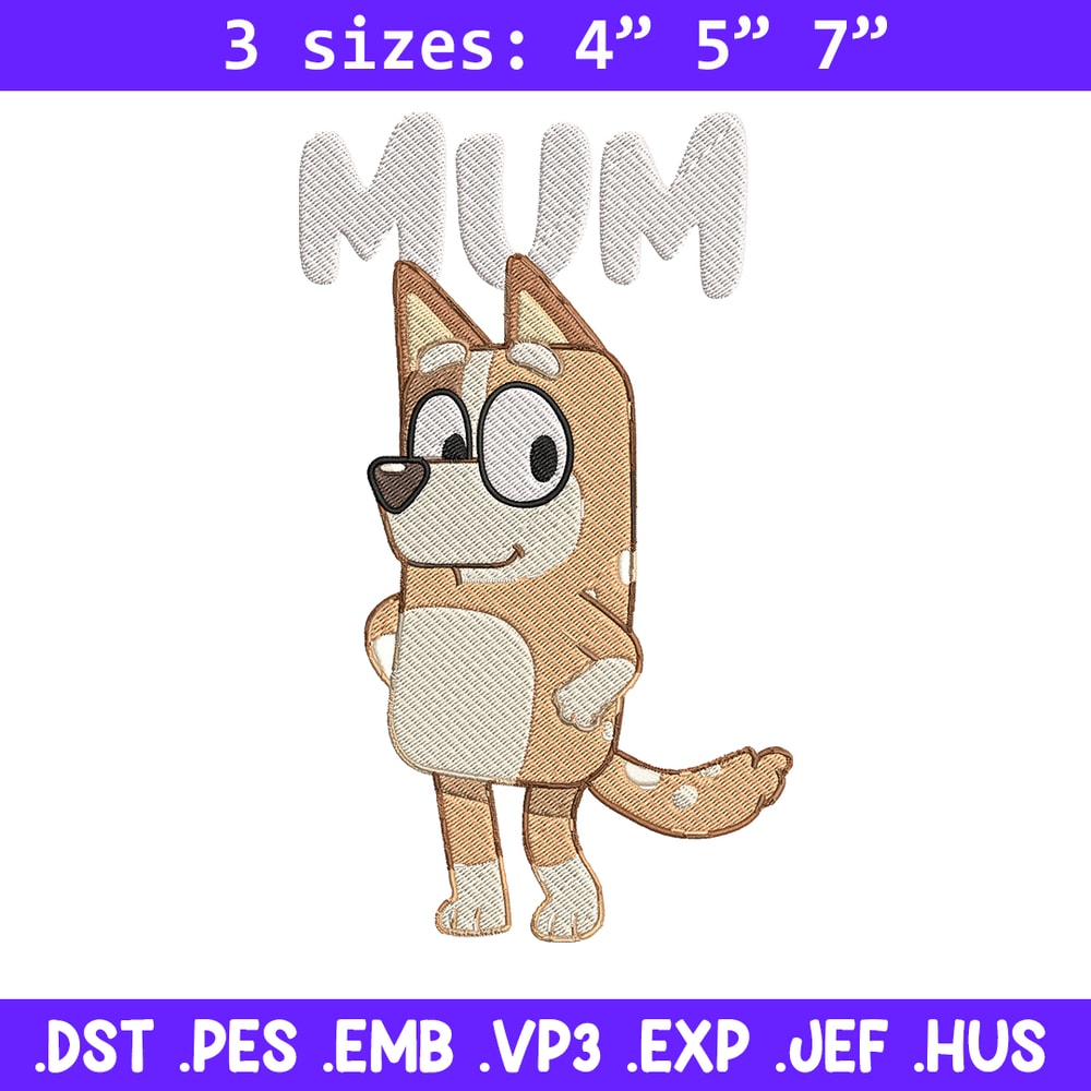 Chilli Heeler Embroidery, Bluey Cartoon Embroidery, cartoon Embroidery, Embroidery File, cartoon shirt, digital download.jpg