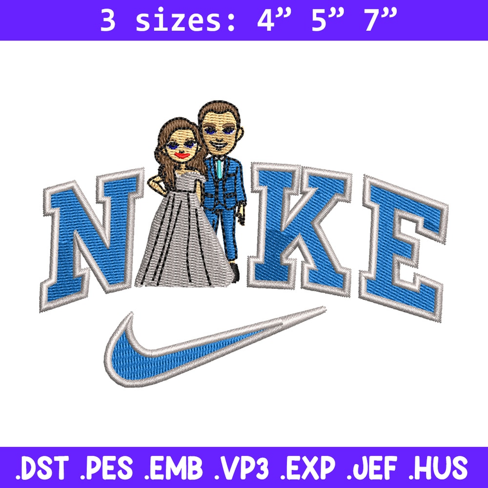 Couple x nike embroidery design, Couple embroidery, Nike design, Embroidery shirt, Embroidery file, Digital download.jpg