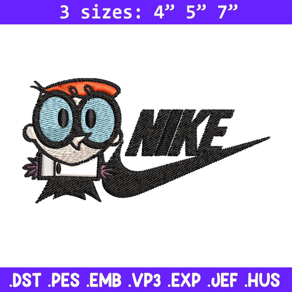 Dexter cartoon Nike Embroidery design, Dexter cartoon Embroidery, Nike design, Embroidery file, Instant download..jpg