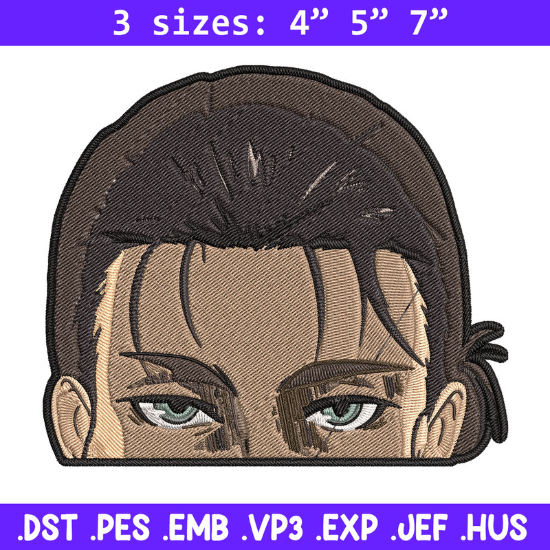Eren Peeker Embroidery Design, Aot Embroidery, Embroidery File, Anime Embroidery, Anime shirt, Digital download.jpg