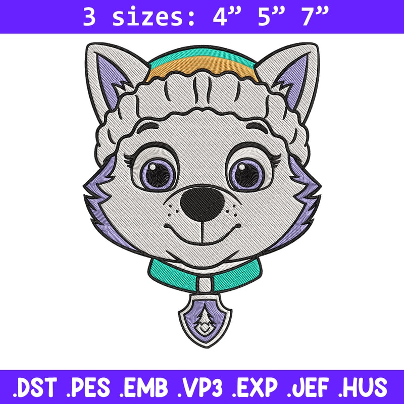 Everest Dog Embroidery Design, Paw Patrol Embroidery, Embroidery File,Anime Embroidery, Anime shirt,Digital download.jpg