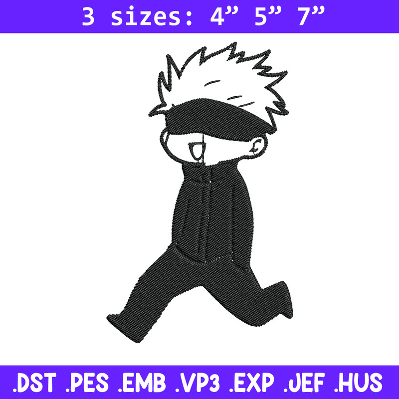Gojo funny Embroidery Design, Jujutsu Embroidery, Embroidery File, Anime Embroidery, Anime shirt, Digital download.jpg