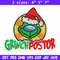 Grinch postor Christmas Embroidery design, Grinch christmas Embroidery, Grinch design, Embroidery file, Instant download.jpg