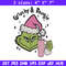 Grinchy bougie Embroidery Design, Grinch Embroidery, Embroidery File,Chrismas Embroidery, Anime shirt, Digital download.jpg