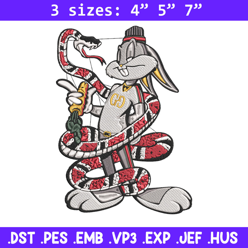 Gucci bunny Embroidery Design, Gucci Embroidery, Embroidery File, Anime Embroidery, Anime shirt, Digital download..jpg