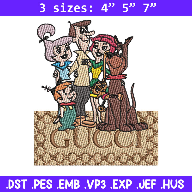 Gucci Jetsons Embroidery design, Gucci Jetsons Embroidery, cartoon design, Embroidery File, Gucci logo, Instant download.jpg