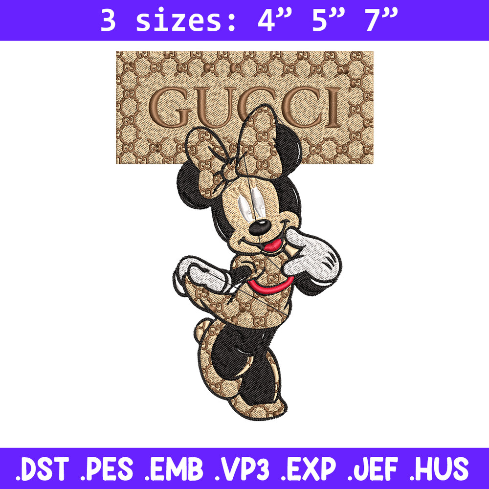Gucci Minnie Embroidery design, Gucci Minnie Embroidery, Disney design, Embroidery File, cartoon shirt, Digital download.jpg