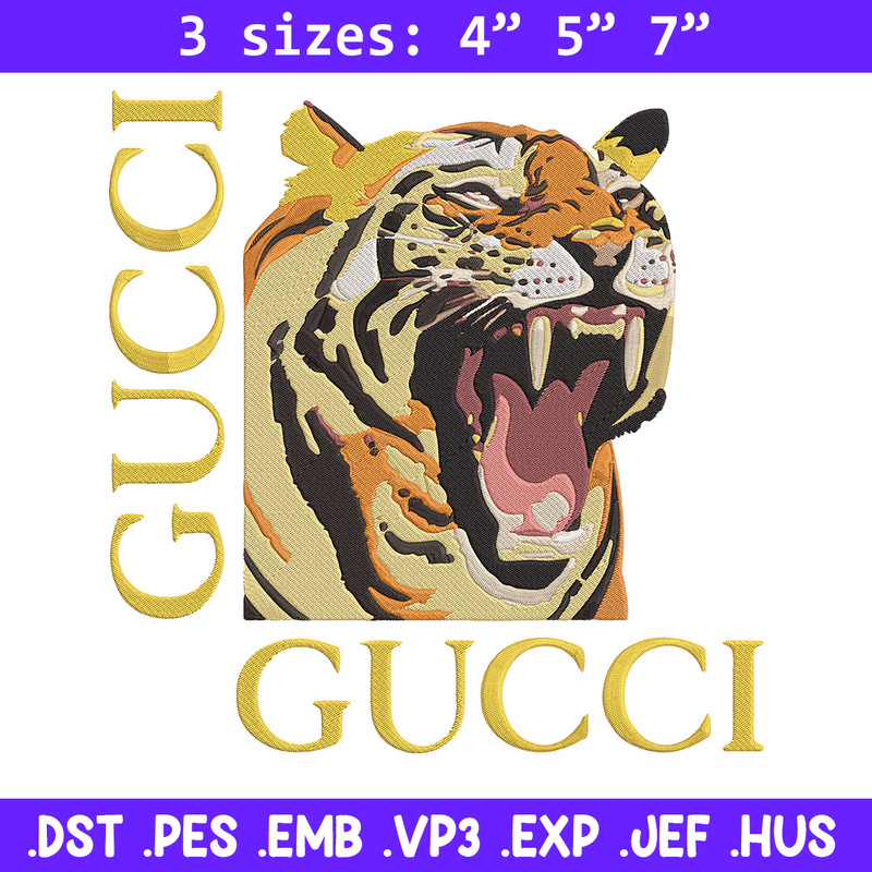 Gucci x Tiger Embroidery Design, Gucci Embroidery, Embroidery File, Anime Embroidery, Anime shirt, Digital download..jpg
