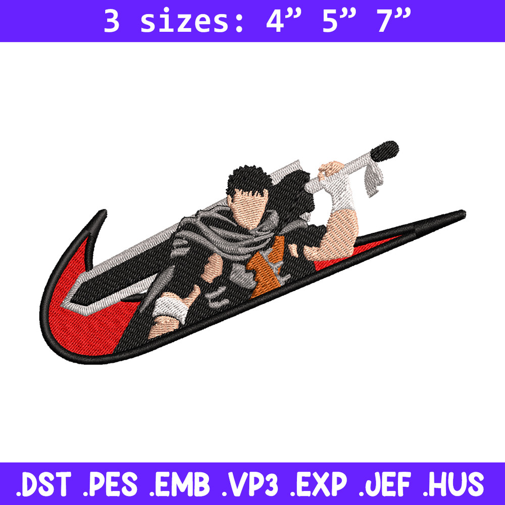 Guts Nike embroidery design, Nike Berserk embroidery, Nike design, anime design, anime shirt, Digital download.jpg