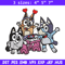 Happy birthday bluey Embroidery, Bluey Embroidery, Embroidery File, cartoon shirt, cartoon design, Digital download..jpg