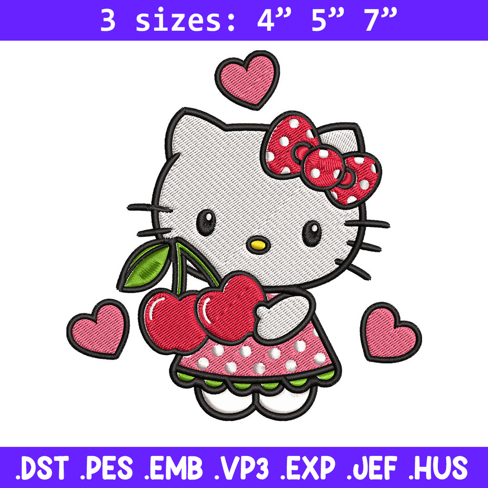 Hello kitty Embroidery Design, Haello kitty cartoon Embroidery, Embroidery File, Cartoon shirt, Digital download..jpg