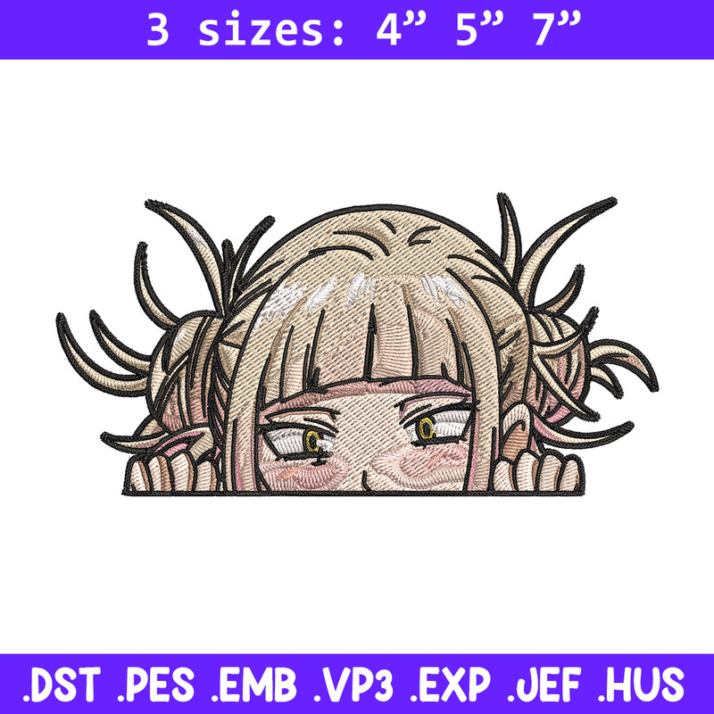 Himiko Peeker Embroidery Design, Mha Embroidery, Embroidery File, Anime Embroidery,Anime shirt, Digital download..jpg
