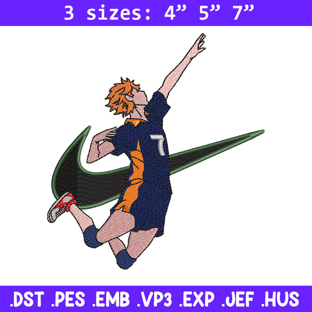 Hinata Shouyou Nike embroidery design, haykiuu embroidery, Nike design, anime design, anime shirt, Digital download.jpg