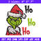 Ho Ho Ho The Grinch Embroidery design, Grinch Embroidery, logo design, Embroidery File, logo shirt, Instant download.jpg