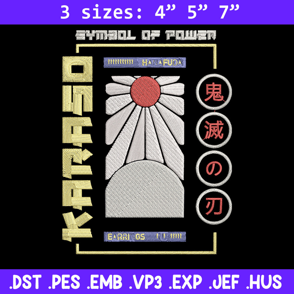 Japan Flag Embroidery Design, Flag Embroidery, Embroidery File, Anime Embroidery, Anime shirt, Digital download.jpg