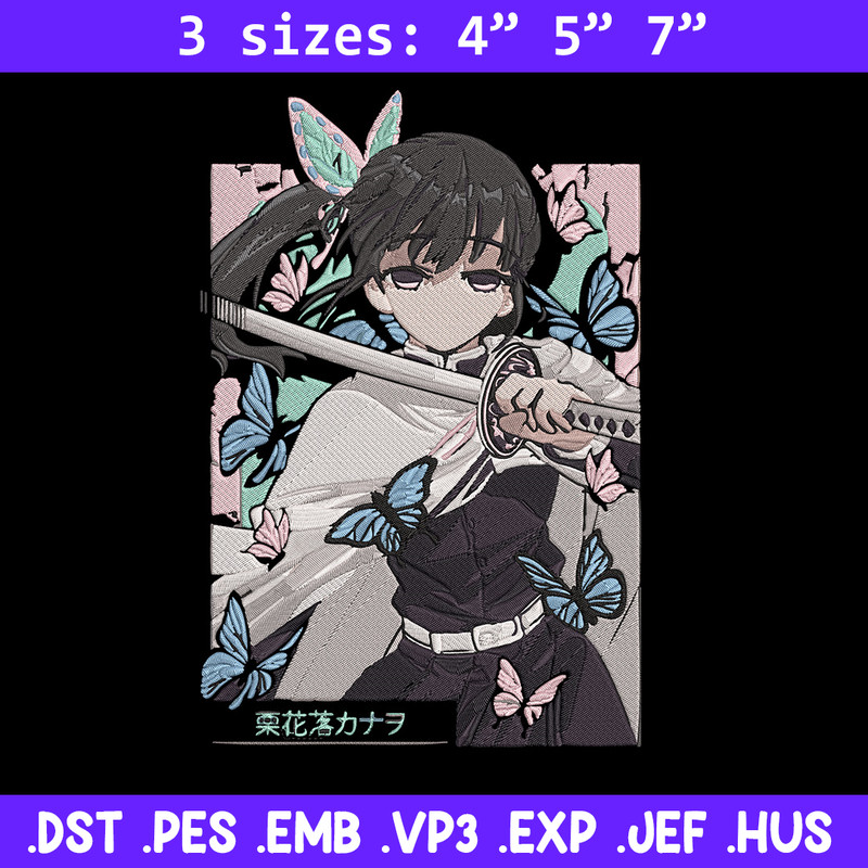 Kanao poster Embroidery Design, Demon slayer Embroidery, Embroidery File, Anime Embroidery, Digital download..jpg
