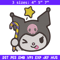 Kuromi face Embroidery Design, Hello kitty Embroidery, Embroidery File,Anime Embroidery, Anime shirt, Digital download.jpg