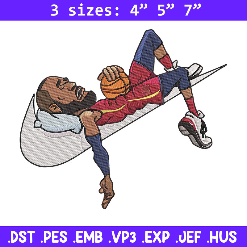 Lebron james Embroidery Design, Basketball Embroidery, Embroidery File, Nike Embroidery, Anime shirt, Digital download.jpg