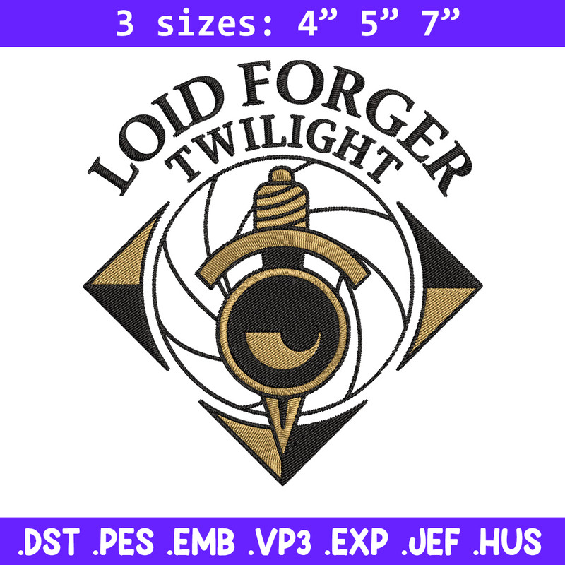 Loid forger Embroidery Design, Spy x family Embroidery, Embroidery File,Anime Embroidery, Anime shirt, Digital download.jpg