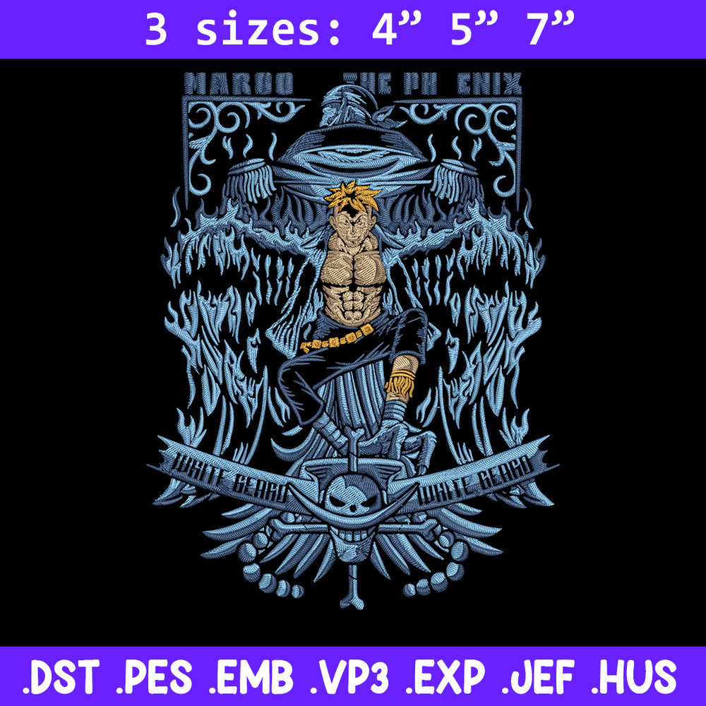 Marco poster Embroidery Design,One piece Embroidery, Embroidery File, Anime Embroidery, Anime shirt, Digital download.jpg