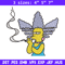 Marge Simpson Smoking Embroidery design, Marge Simpson Embroidery, cartoon design, Embroidery File, Digital download..jpg
