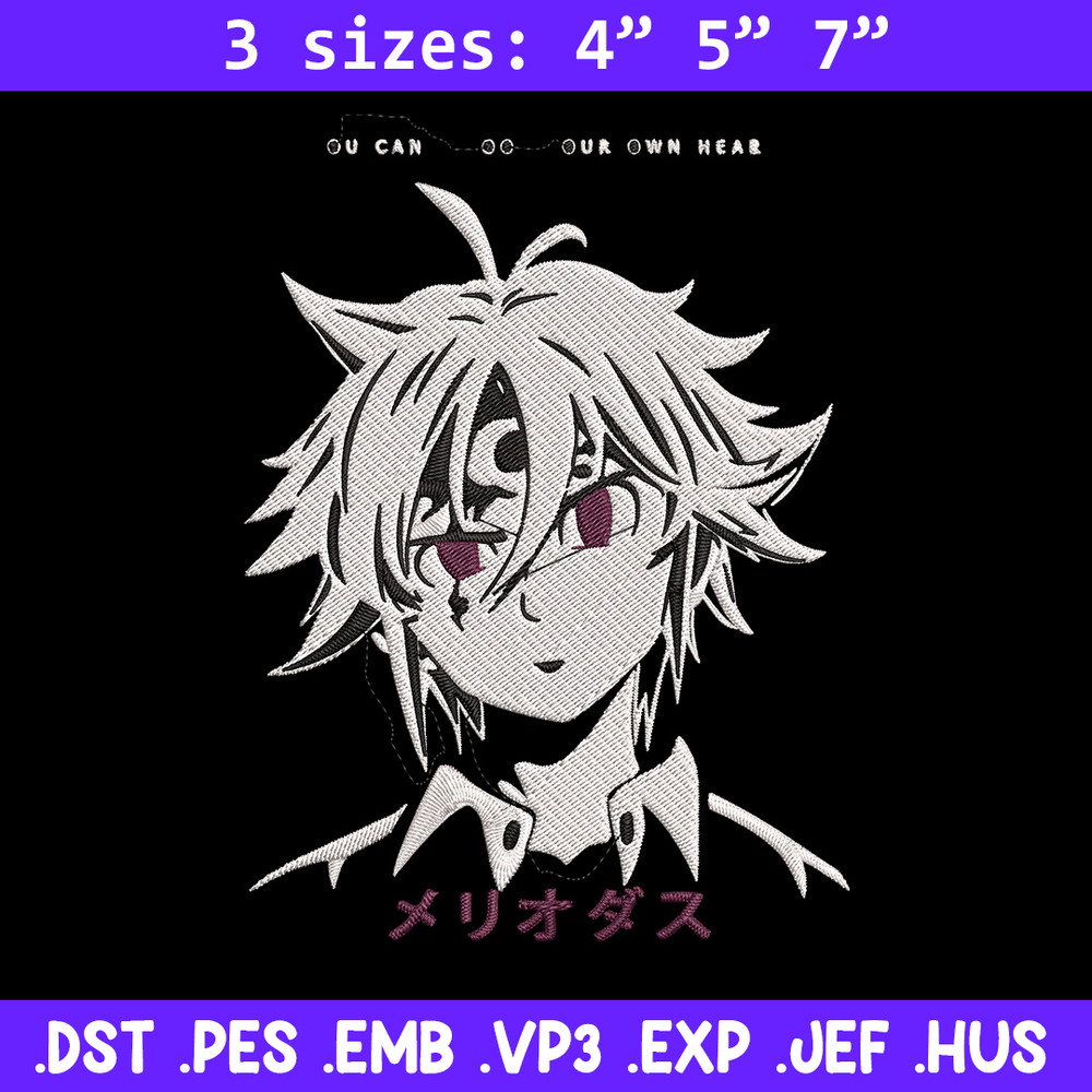 Meliodas Embroidery Design, Seven Deadly Sins Embroidery, Embroidery File,Anime Embroidery, Anime shirt,Digital download.jpg