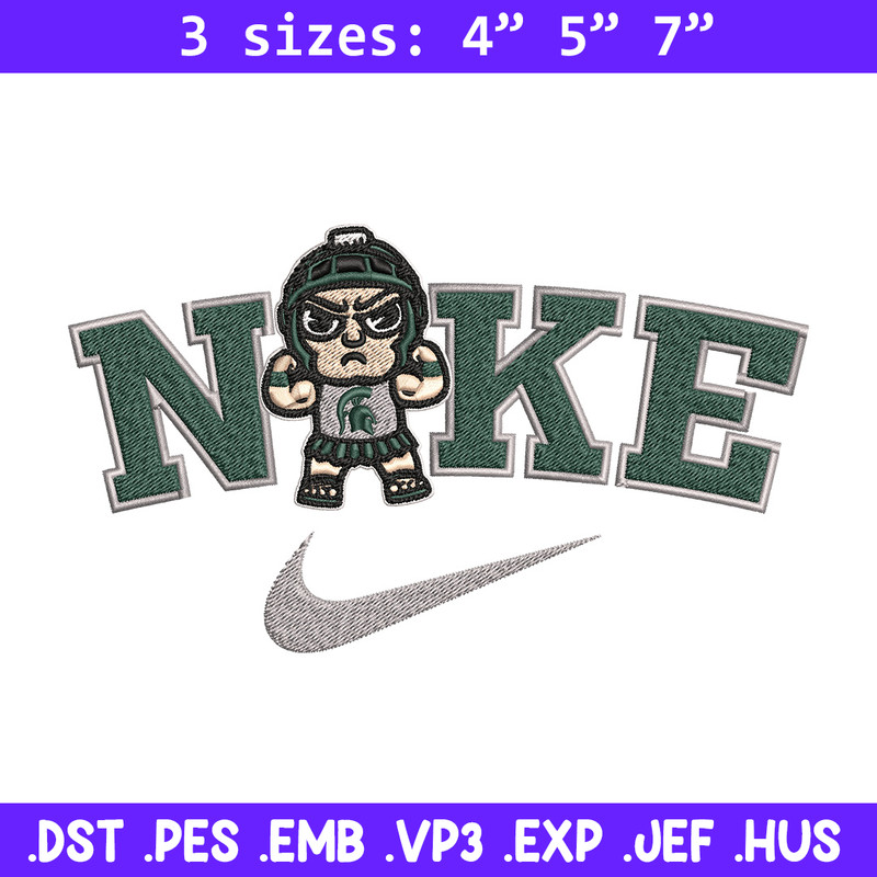 Michigan State embroidery design, NCAA embroidery, Nike design, Embroidery file, Embroidery shirt,Digital download.jpg