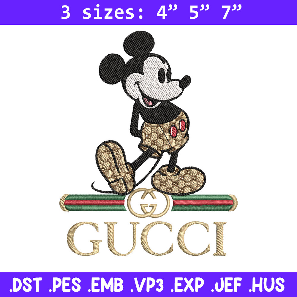 Mickey gucci Embroidery Design, Gucci Embroidery, Embroidery File,Logo shirt, Sport Embroidery,Digital download.jpg