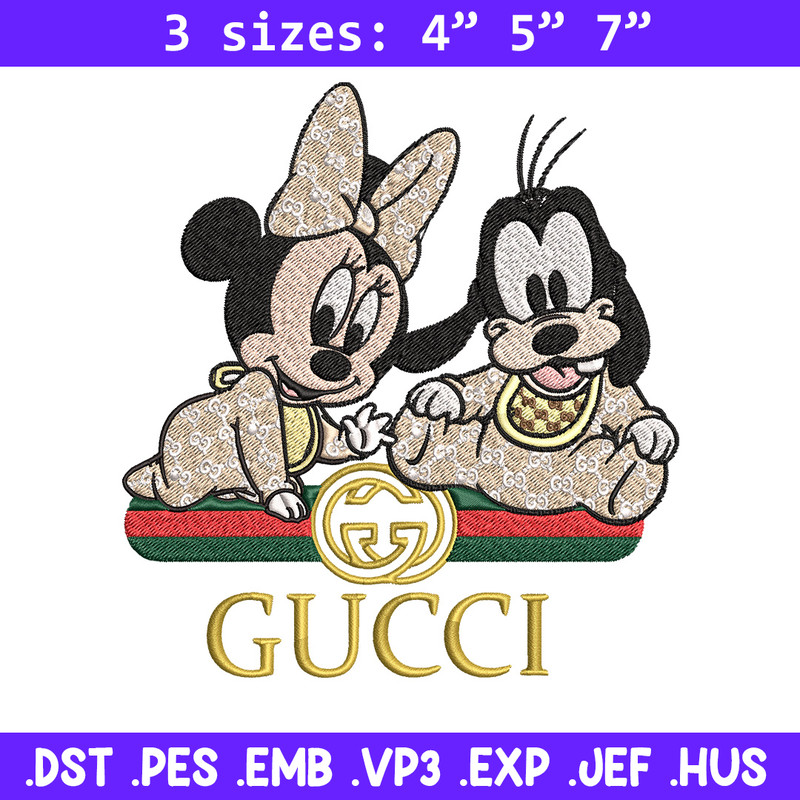 Minnie goofy baby Embroidery Design, Gucci Embroidery, Embroidery File, Logo shirt, Sport Embroidery, Digital download..jpg